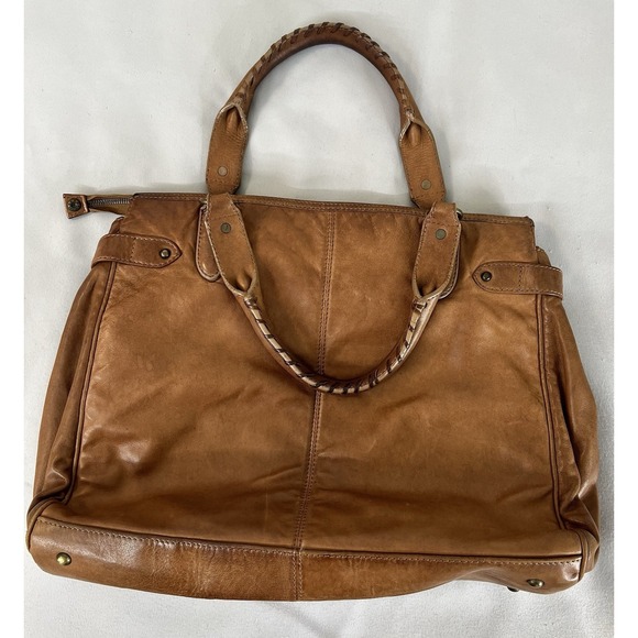 Liebeskind Berlín Women's Soft Pebble Leather Shoulder Satchel Bag Brown - Picture 16 of 16